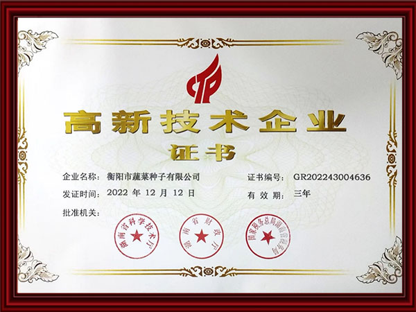 高新技术企业